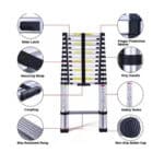 Τηλεσκοπική Σκάλα Αλουμινίου 3.2m/3.8m/4.4m/5m/6.2m VERITAS - Image 5