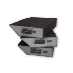 λειαντικό σφουγγαράκι τετράπλευρο με γωνία