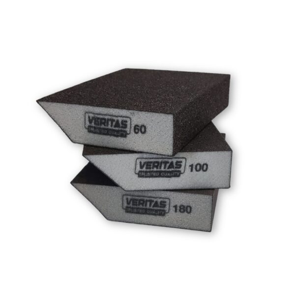 λειαντικό σφουγγαράκι τετράπλευρο με γωνία